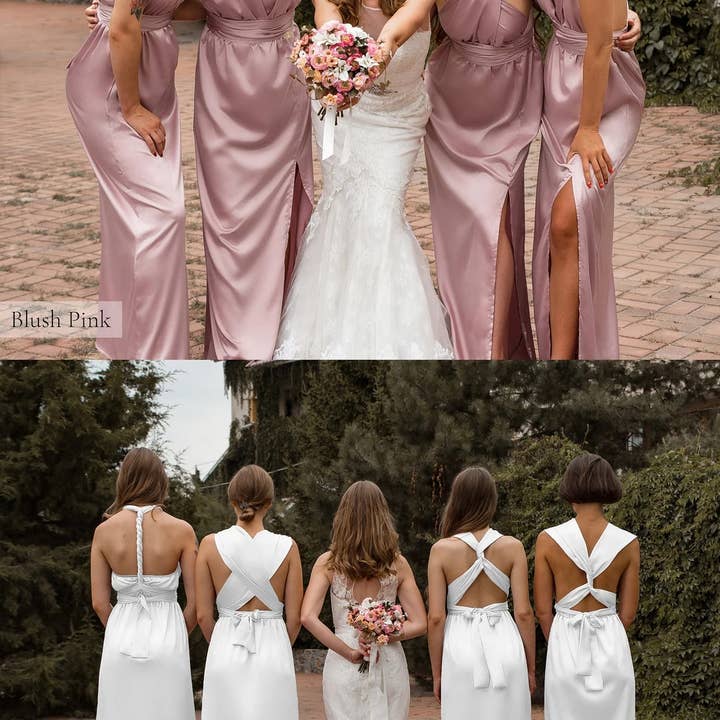 IDENTITY LINGERIE - Wholesale Gown – Women's - Bridesmaid Dresses Silk Satin Dress Multiway Infinity Guest12