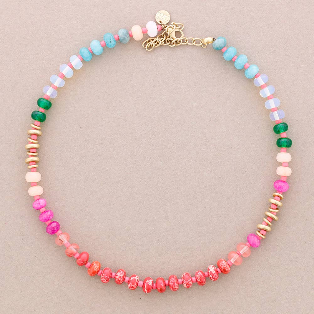 Sonata - Vente Collier de perles - Collier avec breloques en pierres2