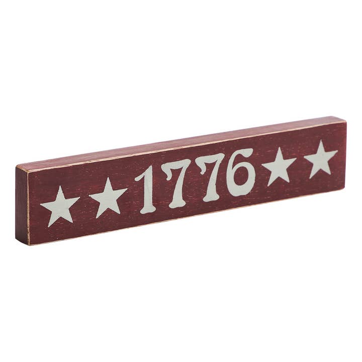 VHC Brands - Wholesale Sign - 1776 Wooden Sign 1.75x9