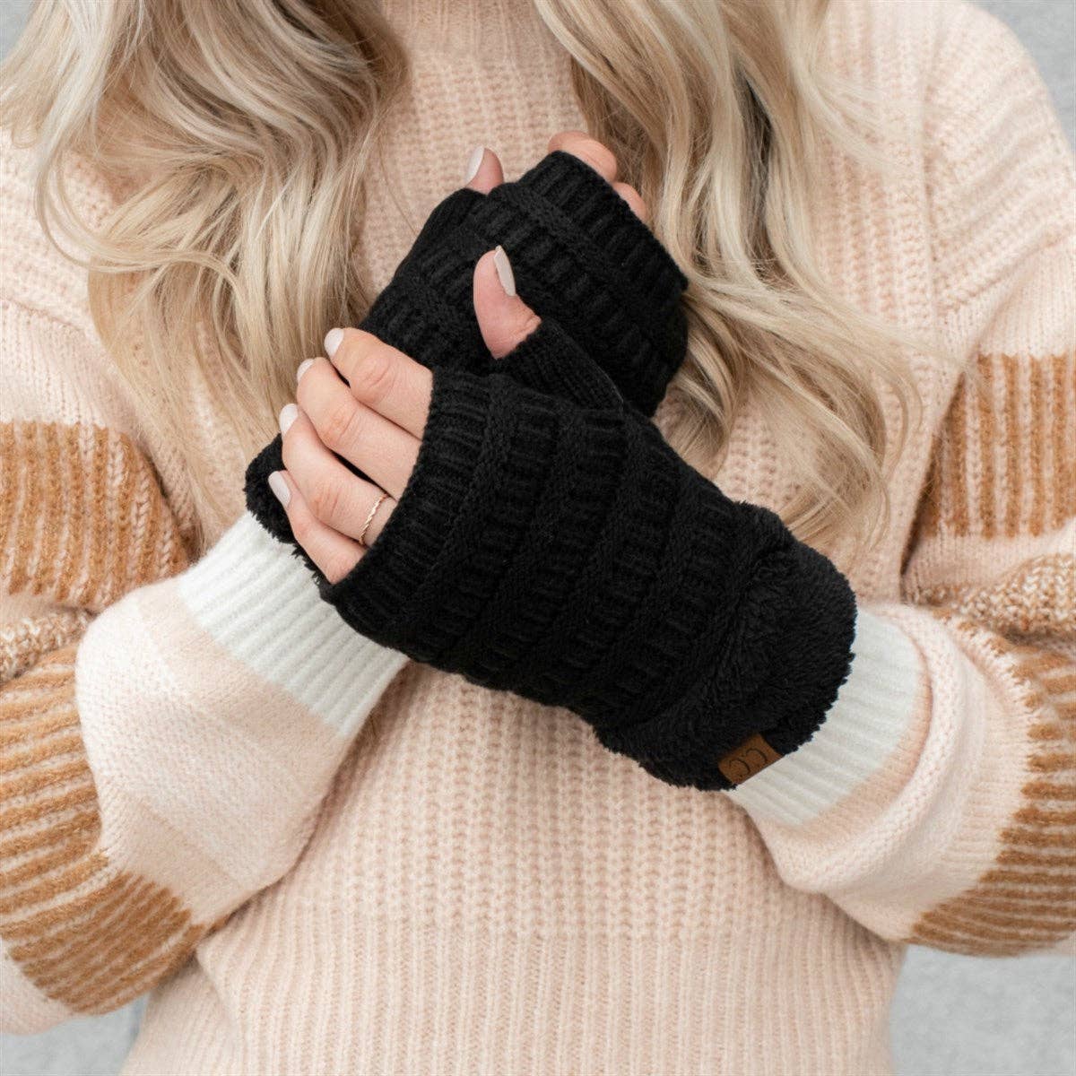 Truly Contagious - Wholesale Gloves - Women's - CC Fingerless Gloves ( FLG-25 )17