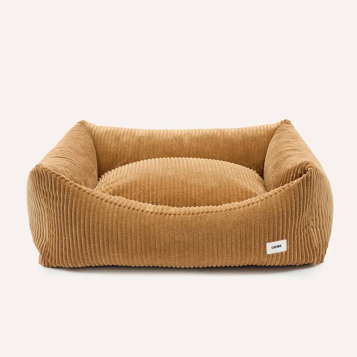 CAFIDE - Wholesale Pet bed – Dog - Snozy Mustard Velvet Dog Bed6