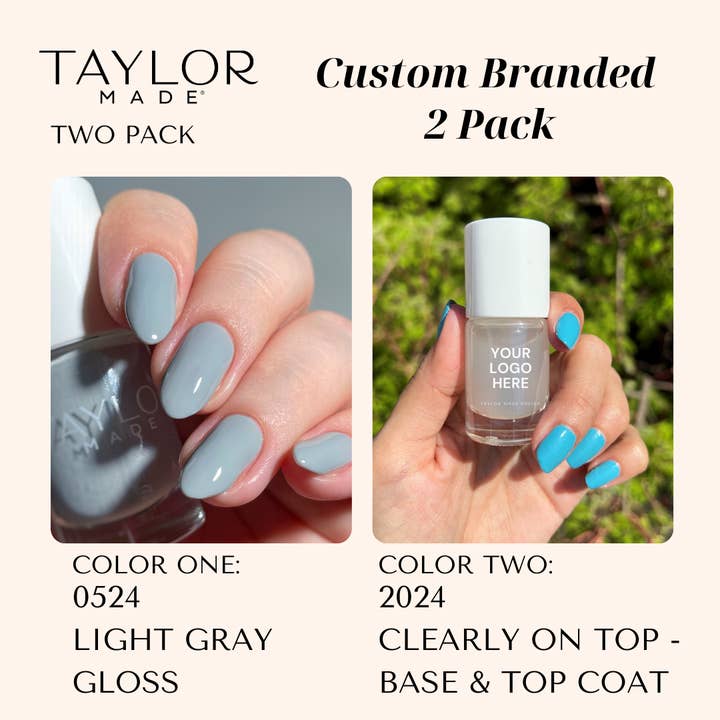 Taylor Made Polish - Vendita all'ingrosso Smalto per unghie - Smalto per unghie personalizzato: confezione da 2 a lunga tenuta + vegano + non tossico230