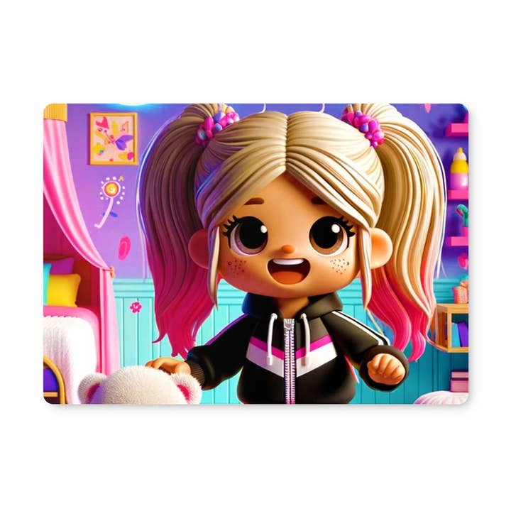 Happy Birthday Pink Grafitti Card Placemat for wholesale by D'Sare