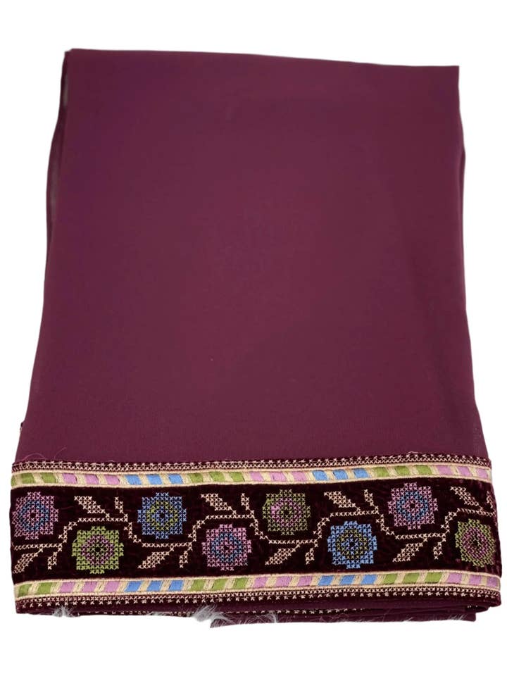 Khirka Shal con Tatreez: Eleganza e Tradizione in Uno per la vendita all'ingrosso da parte di Palestinian Elegance