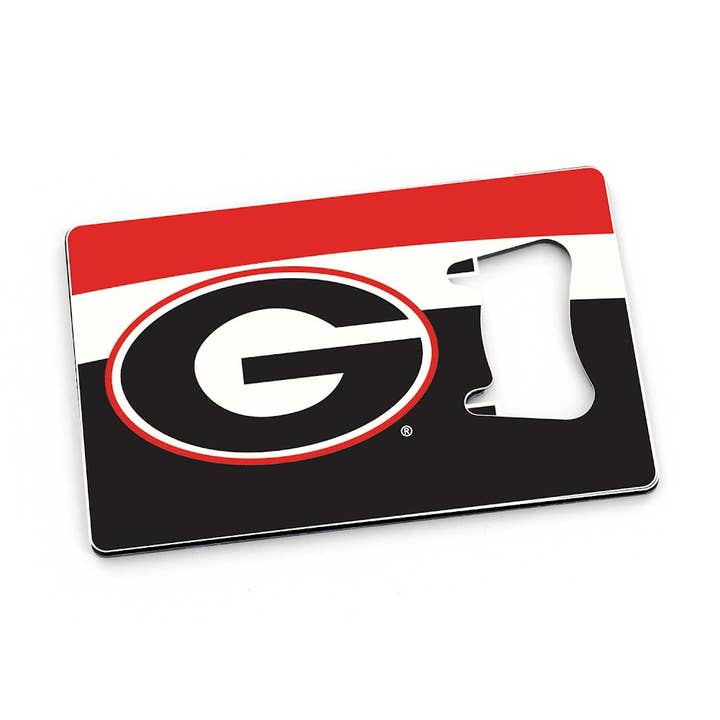 NCAA Georgia Bulldogs Credit Card Bottle Opener Magnet for wholesale by Aminco USA
