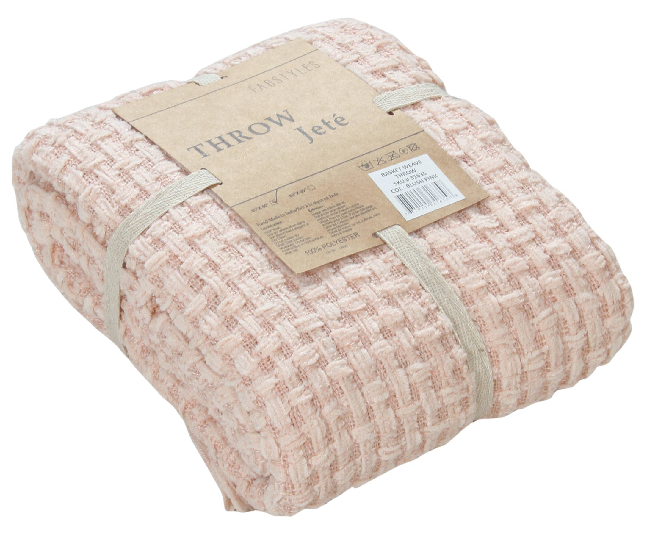 Fabstyles - Venta al por mayor Mantas de sofá - Manta Fabstyles tejida en chenilla con diseño de cesta, 127x152 cm (50x60 pulgadas)30