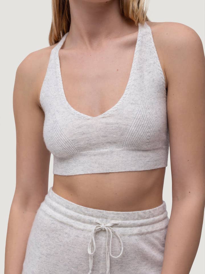 Cashmere and Linen Bralette for wholesale by QUINN