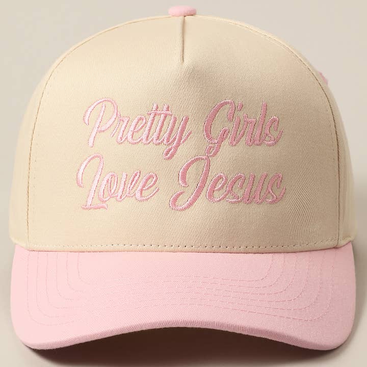 Fashion City - Vente Casquette de camionneur – femme - Casquette de camionneur brodée "Les jolies filles aiment Jésus"27