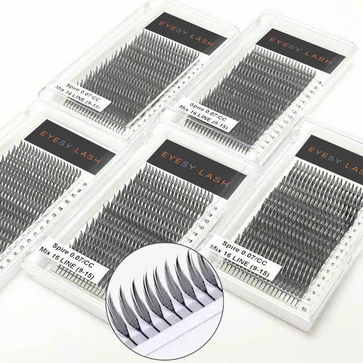 Anime Feather Spike Lash | Ciglia a Spillo Sottile Preconfezionate Stampate al Laser per la vendita all'ingrosso da parte di Eyesy Lash
