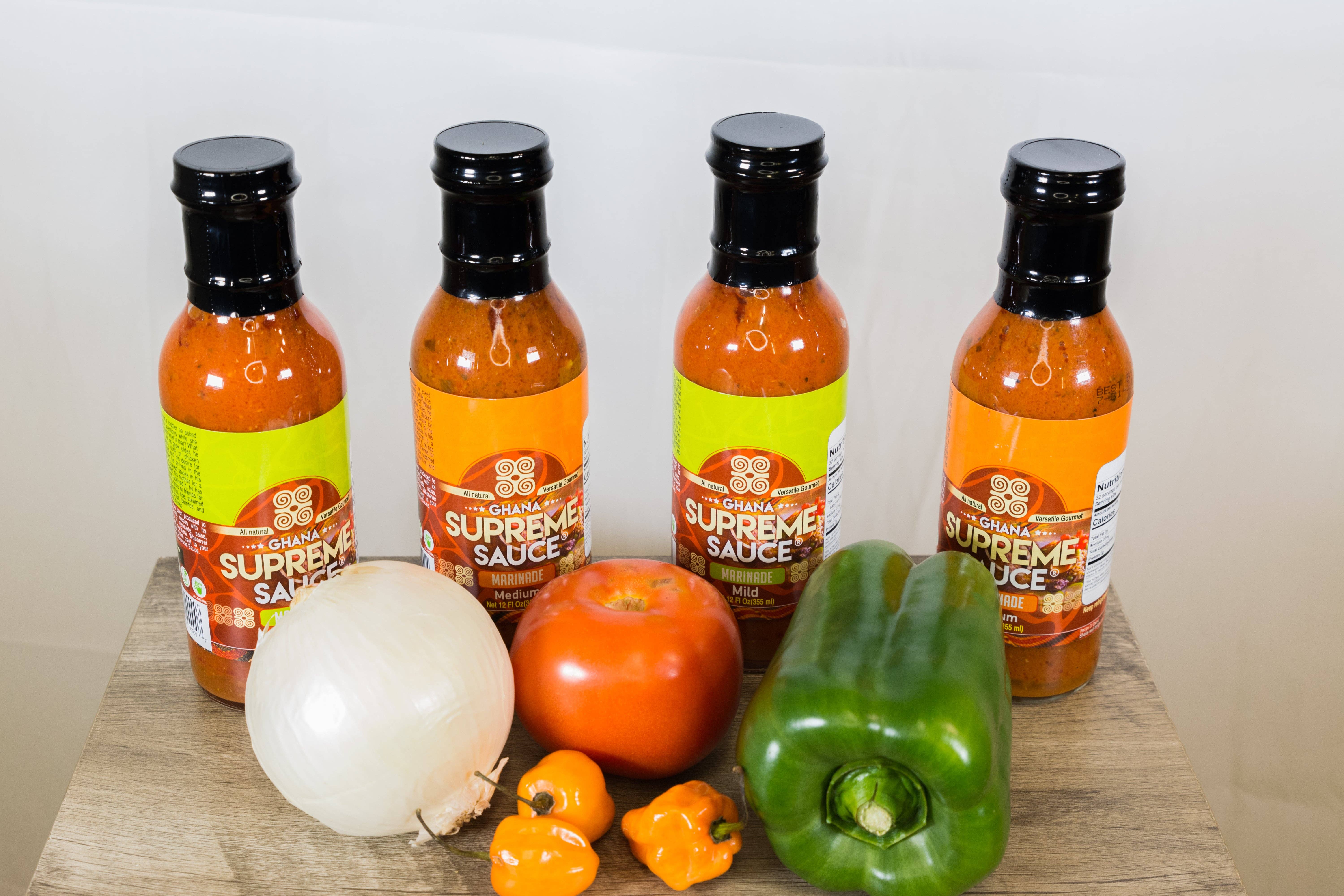 Ghana Supreme Sauce Marinade – wholesale Sås – Ghana Supreme Sauce- Marinad - Mild- Bas för Jollof R7