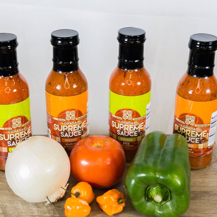 Ghana Supreme Sauce Marinade – wholesale Sås – Ghana Supreme Sauce- Marinad - Mild- Bas för Jollof R7