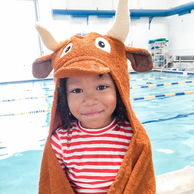 Yikes Twins - Wholesale Hooded Towel - Kids & Baby - Longhorn hooded towel for toddlers ages 2 to 8 years old4