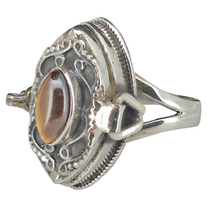 Tiger's Eye Locket / Poison Ring for wholesale by Amberman