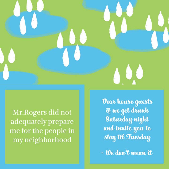 Drinks on Me - Wholesale Disposable Napkin - NAPKIN Mr Rogers | Funny Party Gift | Cocktail Napkin