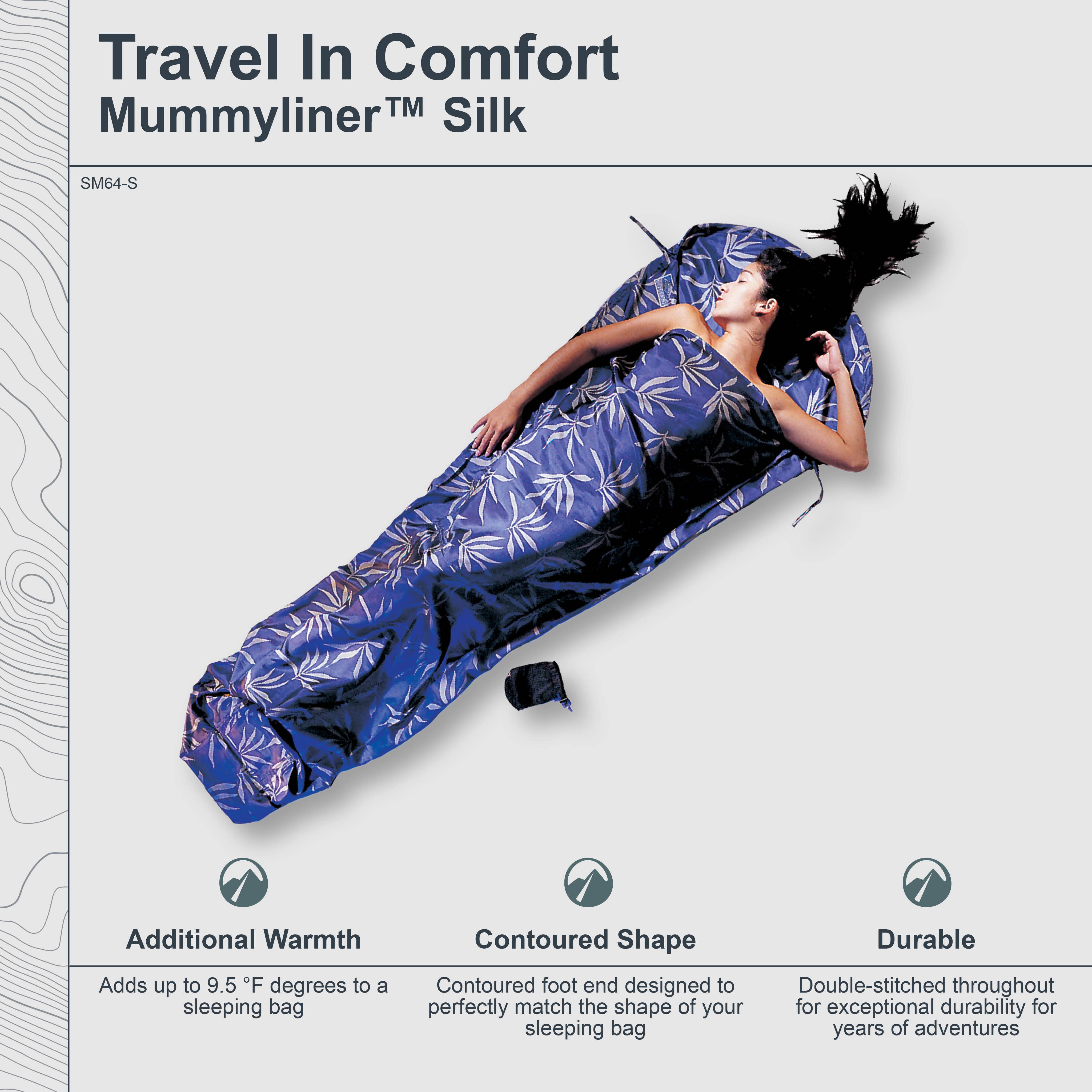 COCOON - Wholesale Sleep/Eye Mask - MummyLiner™ Silk - Small2