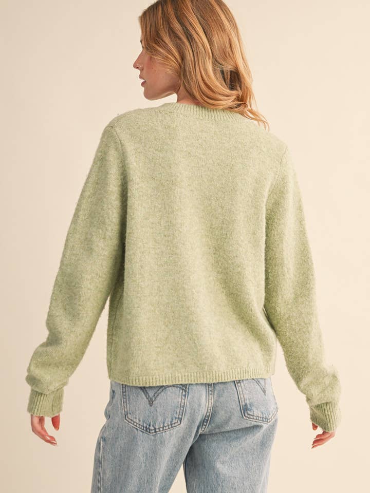 &MERCI - Wholesale Cardigan - Women's - MARLED KNIT SWEATER CARDIGAN MSW112483