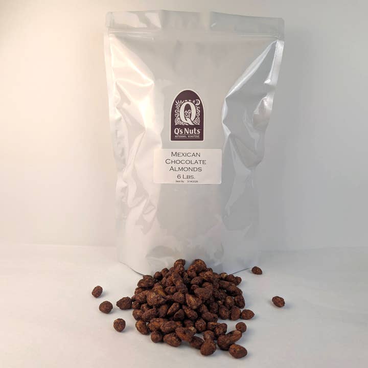 Mexican Chocolate Almonds - 6lb Bulk for wholesale by Q's Nuts, LLC