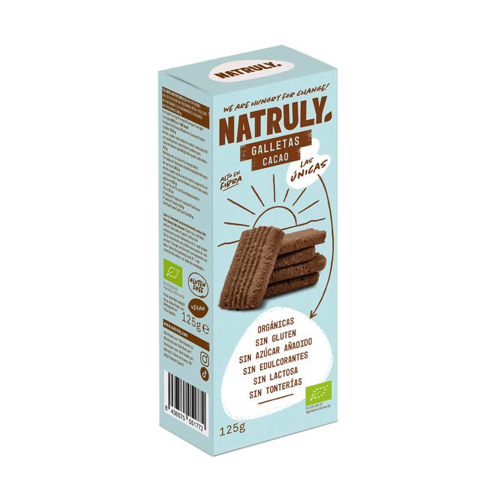 Galletas cookies sabor cacao sin nada I BIO para venta al por mayor de NATRULY SL