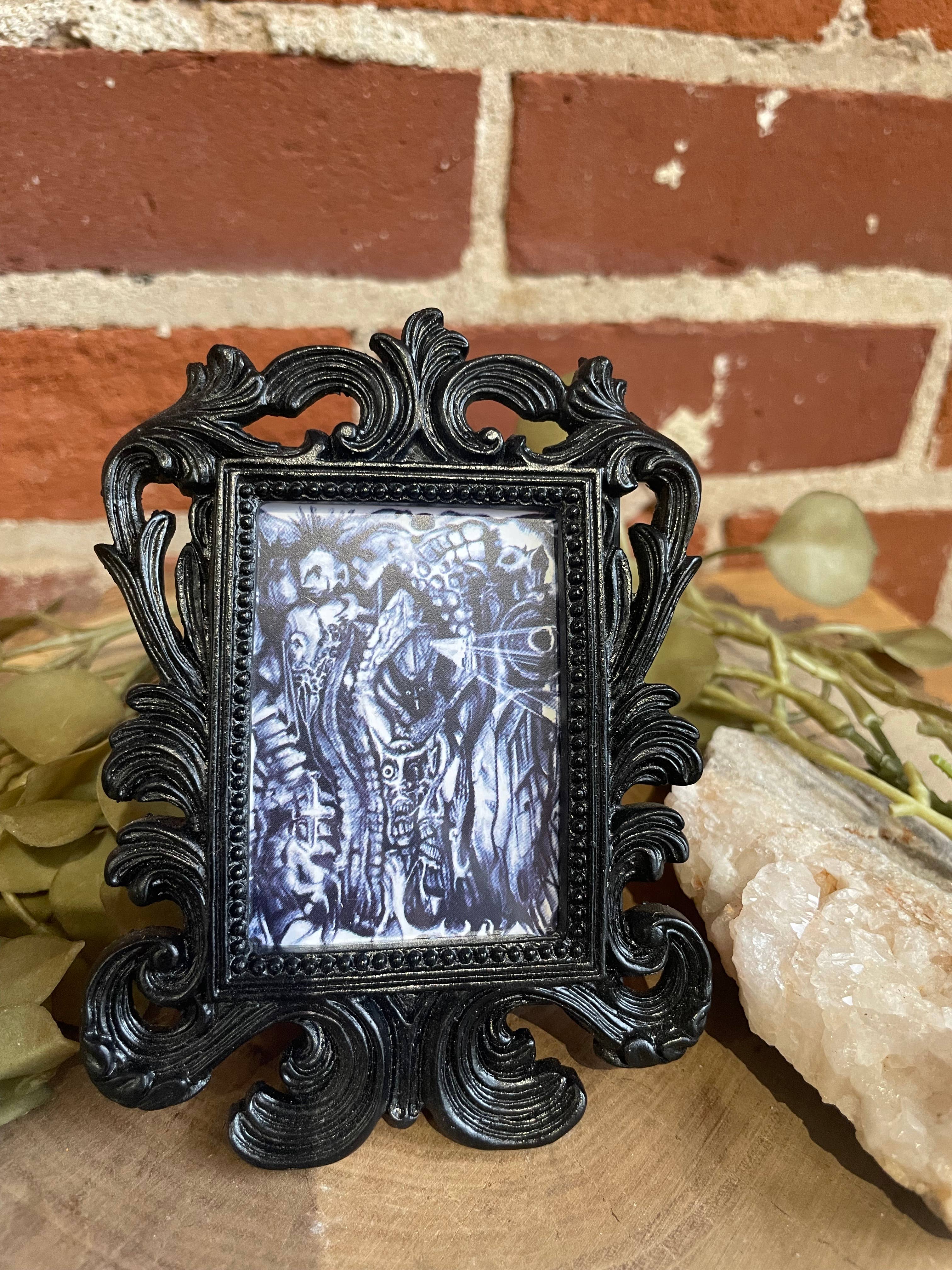 Signum Somnia - Vente Affiche d'art - Mini œuvres encadrées style gothique, art insolite, décor effrayant10