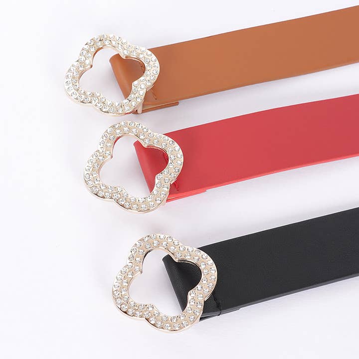 Ceinture à boucle en faux cuir pour la vente par 3AM BY H&D ACCESSORIES