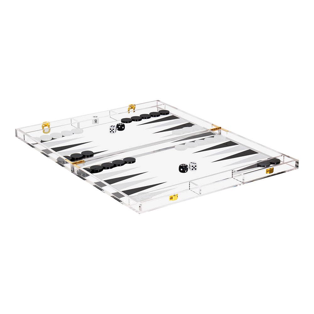 Boker-Tov Shalom - Wholesale Board Game - Lucite Backgammon Game0