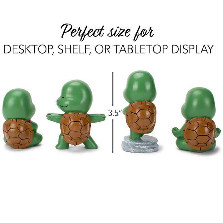 EAST AVENUE - Wholesale Decorative Figurine - Figurine 4-Pc Set Turtle Yoga Poses2