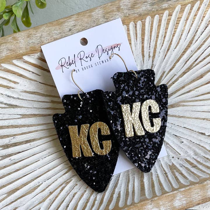 KC Arrows Preto por atacado de Rebel Rose Designs by Brook