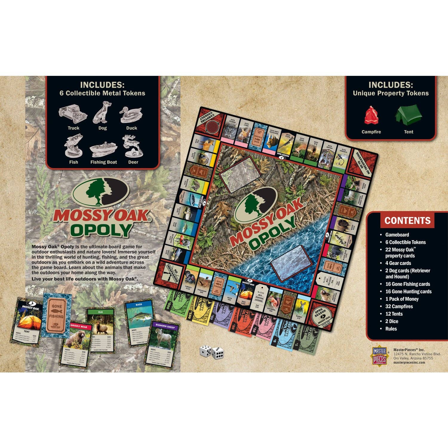 Masterpieces Puzzles - Wholesale Board Game - Mossy Oak Opoly Board Game2