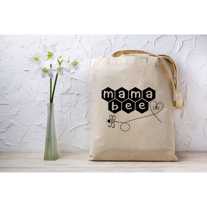 Sac fourre-tout en toile Mama Bee pour la vente par Lillie Dimple