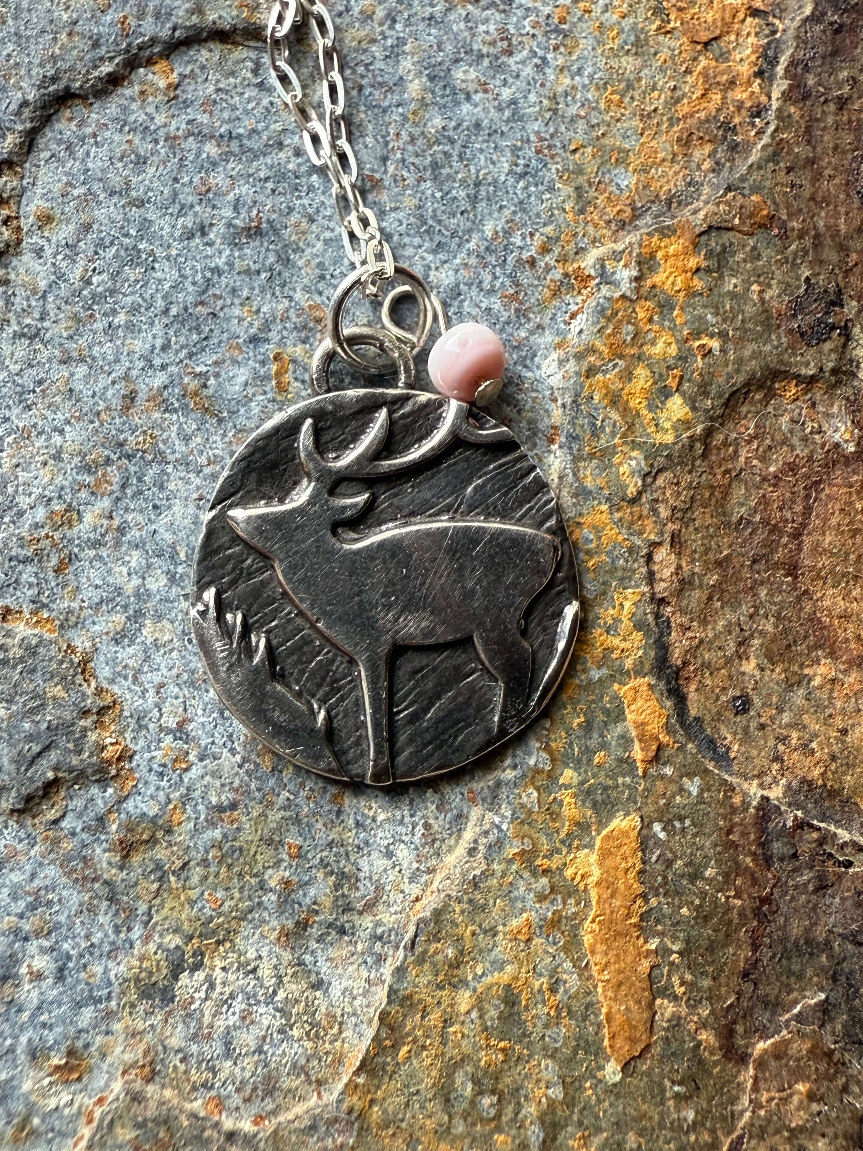 Wild Mountain Soul Designs - Wholesale Pendant/Charm Necklace - Silver Western Rustic Elk Pendant7