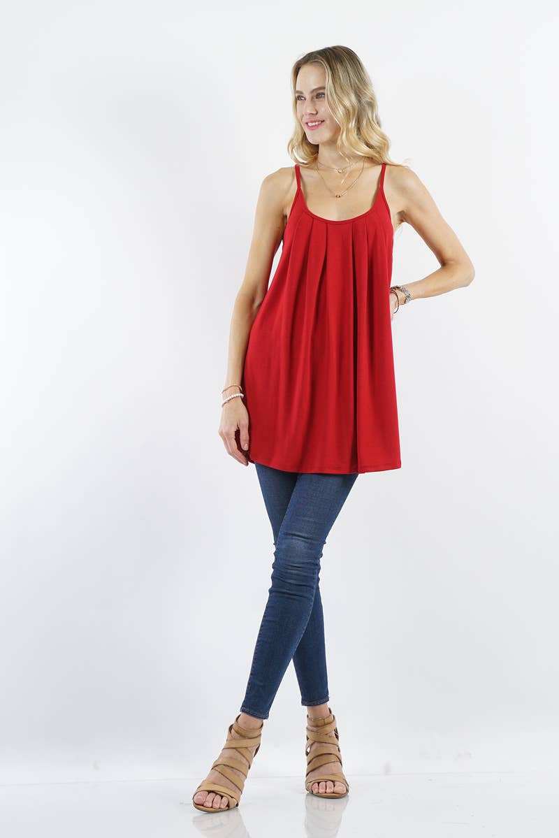 42POPS – Túnica - Mulher por atacado – CAMISOLA PLISSADA COM ALÇAS AJUSTÁVEIS21