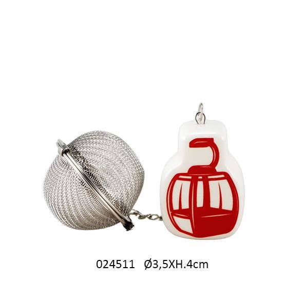 DS PVC Box Tea Ball 'Avalanche' Ø3.2 X H. 4.5 cm for wholesale by Faye