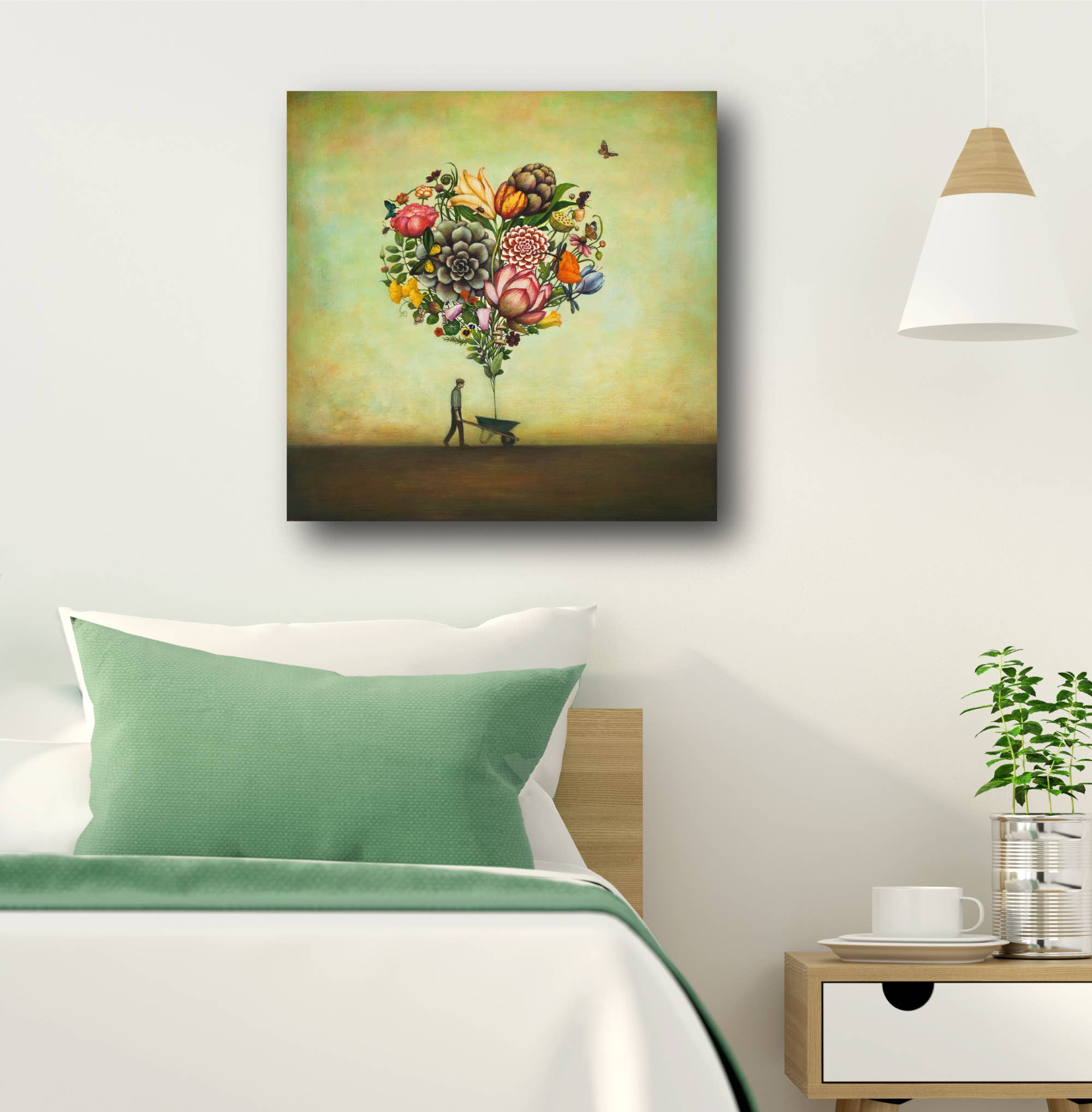 Courtside Market – Impressão artística por atacado – Arte de parede em tela embrulhada na galeria Big Heart Bounty1