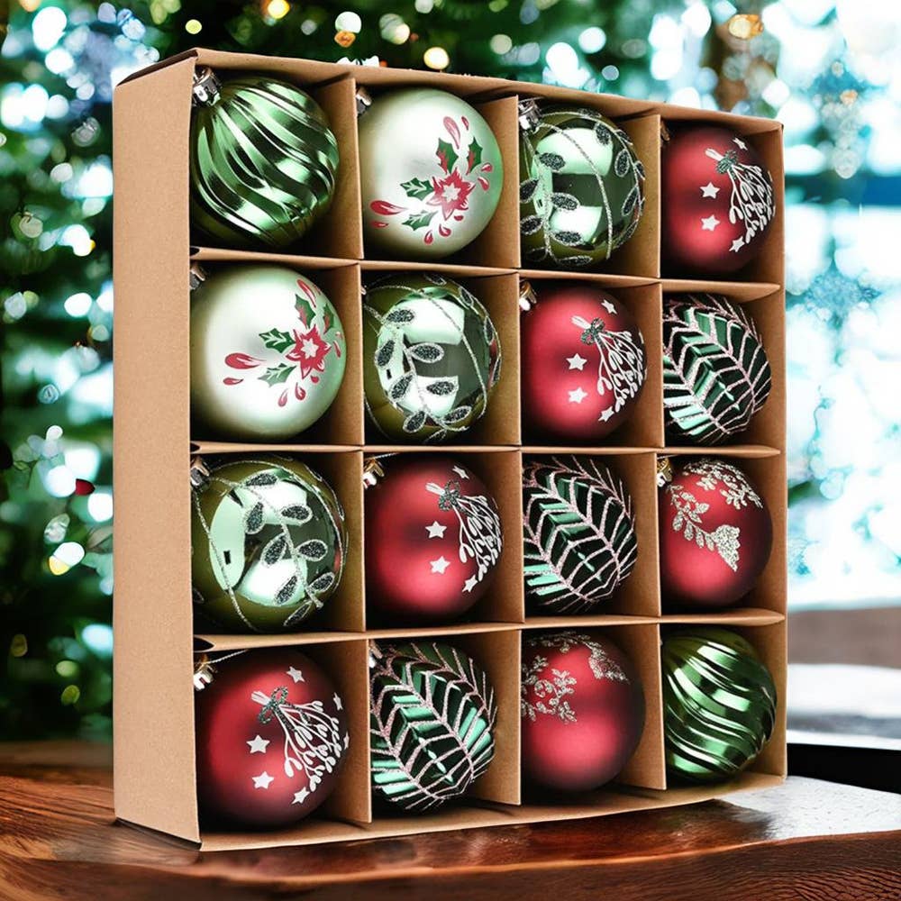 OrnamentallyYou - Vente Lots de décorations - Ensemble de boules de décoration de Noël chic6