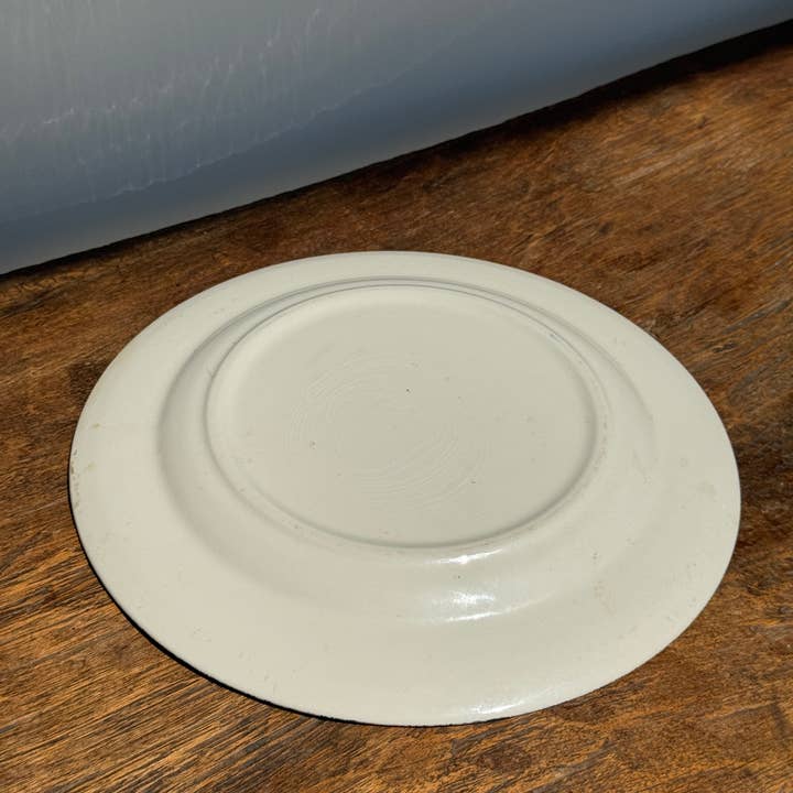 Office Objets - Wholesale Dinner plate - A large English flat plate with blue decoration10