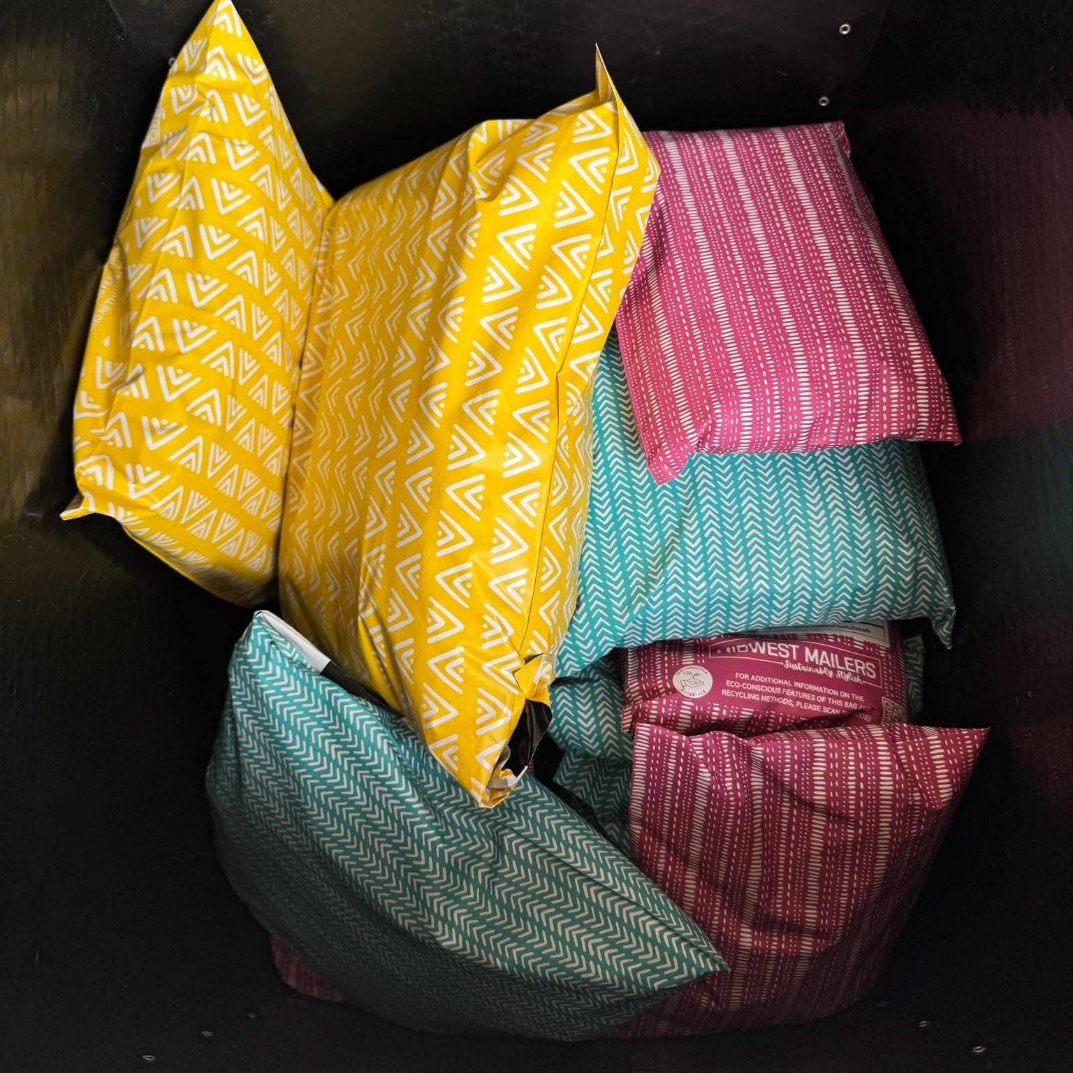 Midwest Mailers - Wholesale Envelopes - 10 x13 Poly Mailers Biodegradable d2w Matte Blue Skies2