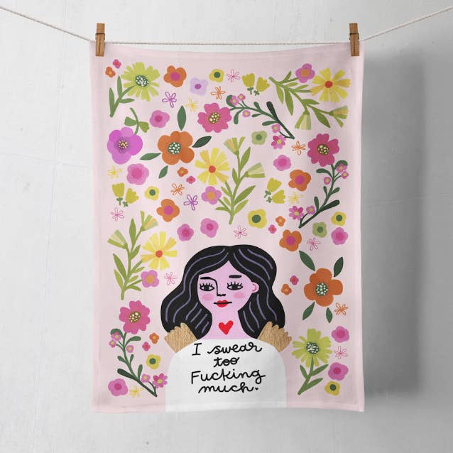 Je jure trop putain de torchon d'ange grincheux pour la vente par Disrupted Industries