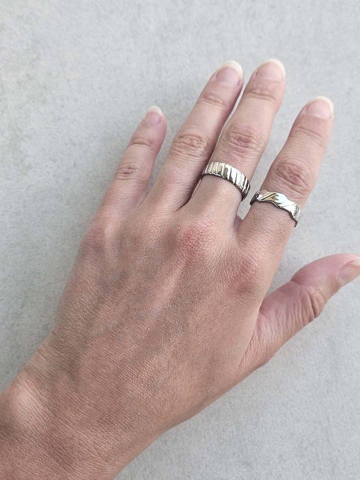 Simona Silver Ring | Handmade jewelry in France for wholesale by Caprice Paris