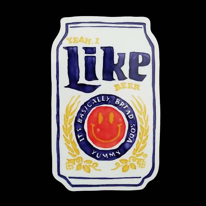 Autocollant « J'aime la bière » pour la vente par Tanline Printing