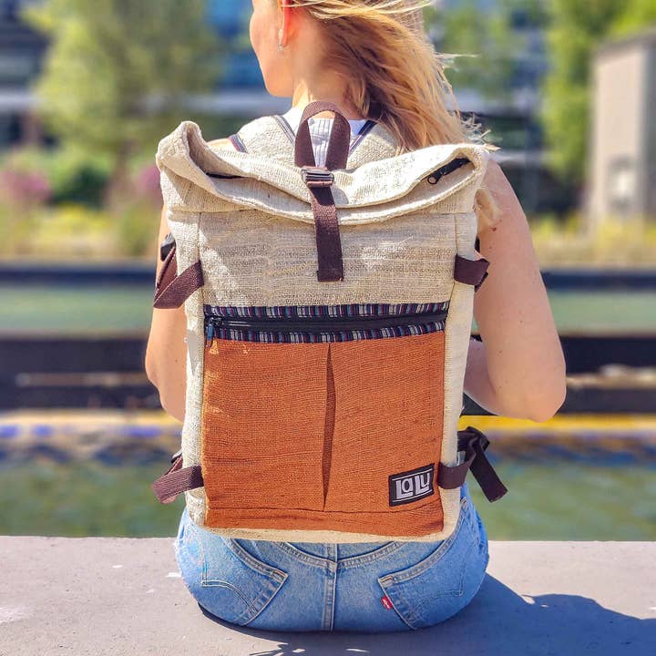 Basanta Desert Backpack | Organic Hemp for wholesale by LaLu