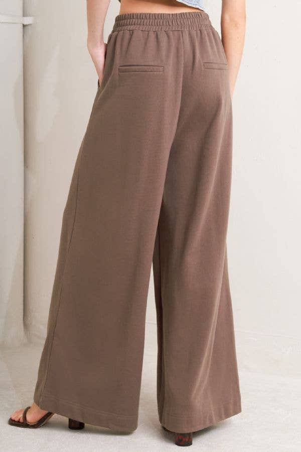 Brown A solid knit pant - FP1399 for wholesale on Faire2