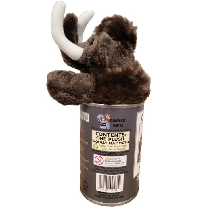 Canned Gifts - Wholesale Stuffed/Plush Toy - Kids & Baby - Canned Woolly Mammoth | Stuffed Animal Plush | Funny Jokes