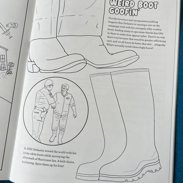 Eyedot Creative - Wholesale Coloring Book - Adult - Welcome to the Big Flop: Conservative Clown Coloring Book