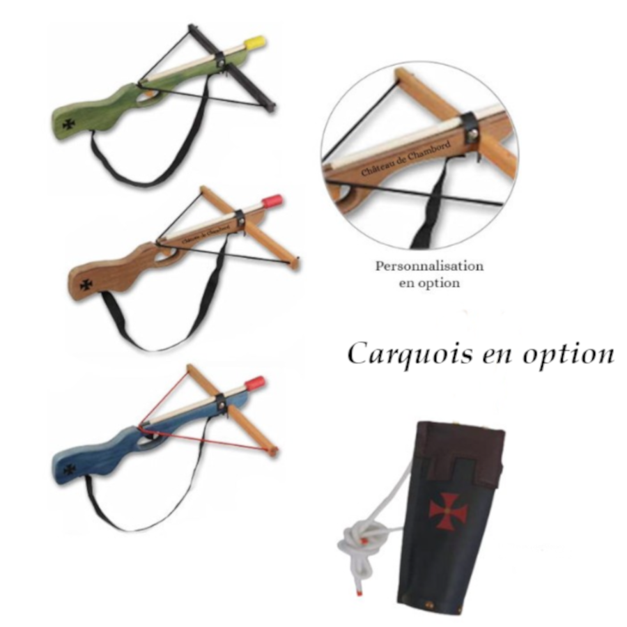 Axe Selection - Vente Jouet en bois – enfant - Arbalète 43 Cm Assortiment Coloré1