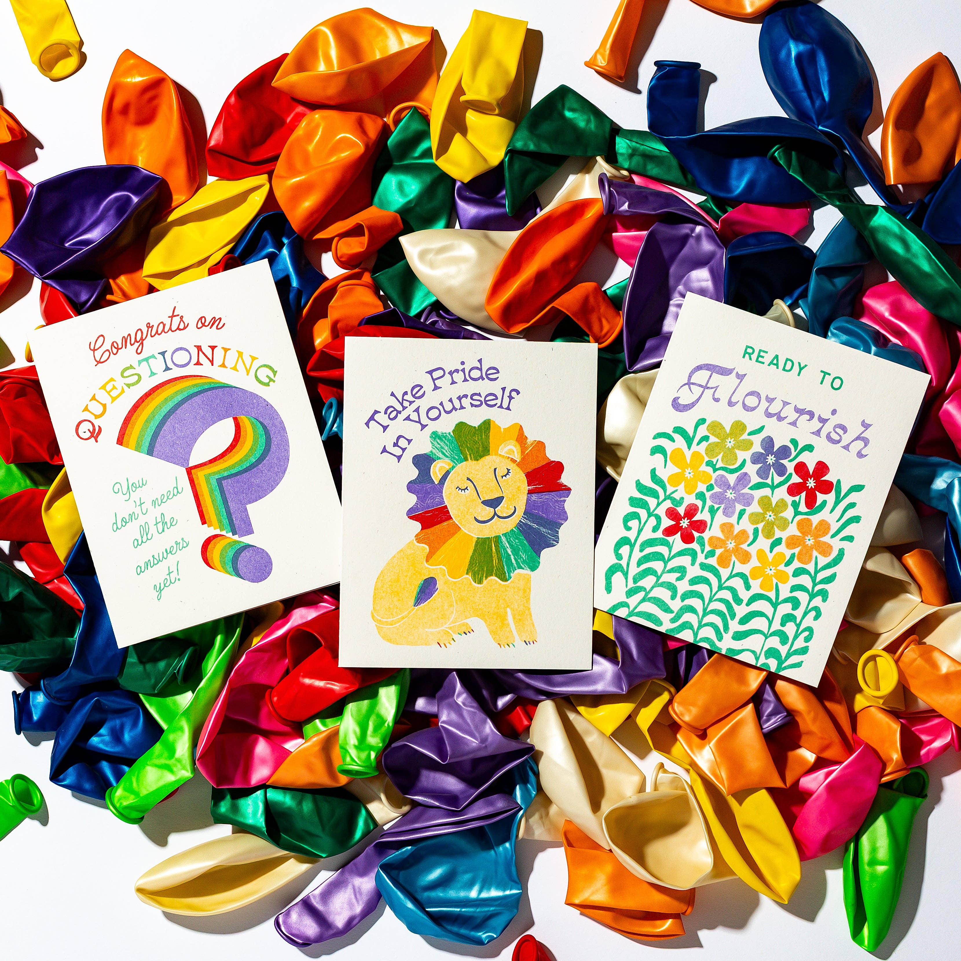 Bromstad Printing Co. - Wholesale Congratulations Card - Congrats on Questioning - Risograph Greeting Card3