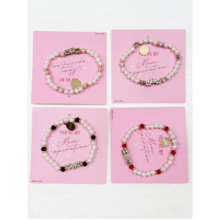 MIX COLOR MOM inspirational Bracelet for wholesale on Faire