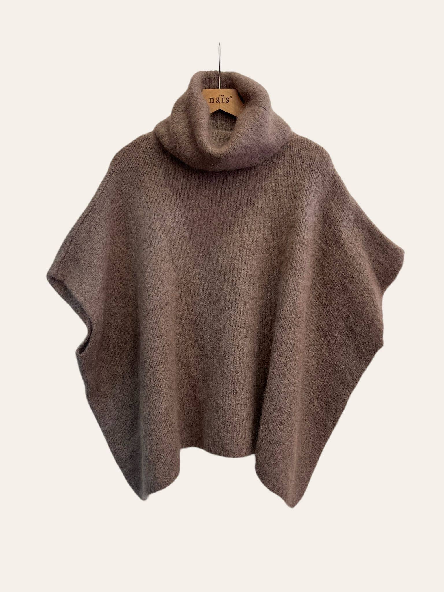 NAÏS PARIS – wholesale Poncho - Dam – Polotröja i ponchostil i mohair och ull11