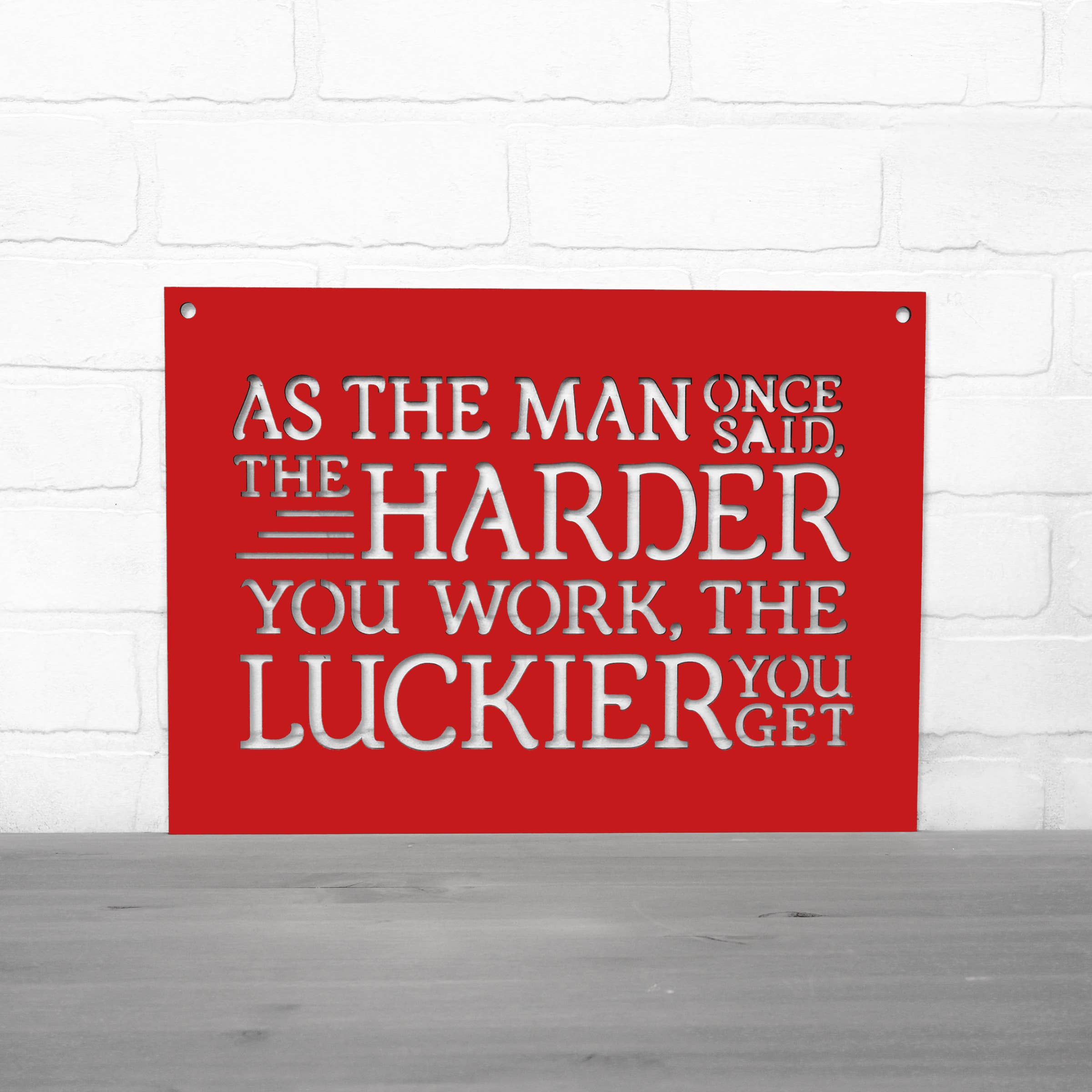 Spunky Fluff - Wholesale Wall Sign - As The Man Once Said Ted Lasso Wooden Quote Sign2