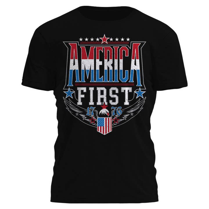 America First 1776 Tee - 9137 for wholesale by I Love My Freedom
