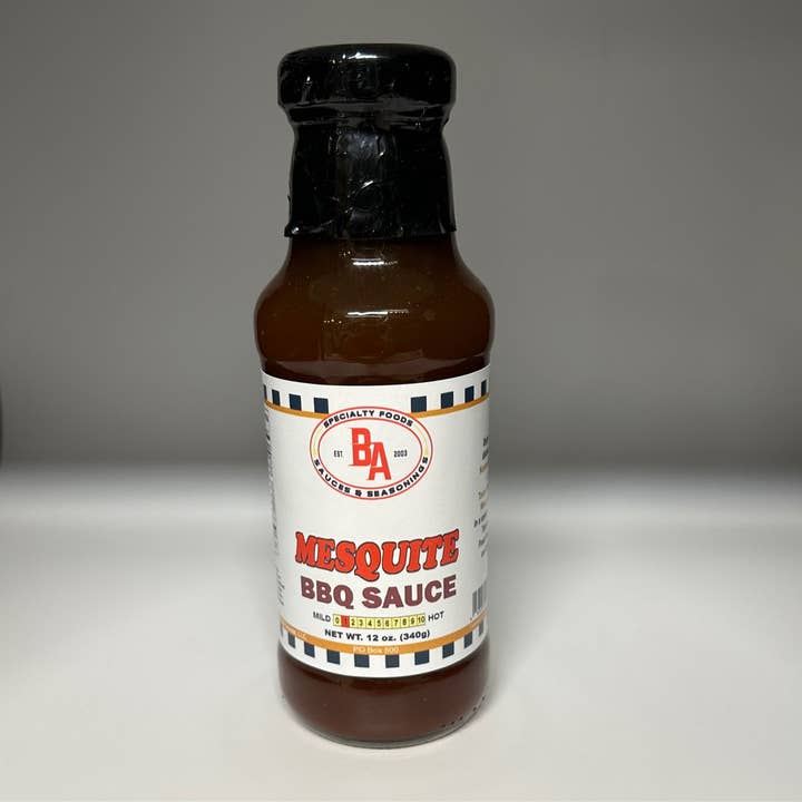 Mesquite BBQ Sauce 12oz for wholesale by Burning Asphalt Enterprises LLC
